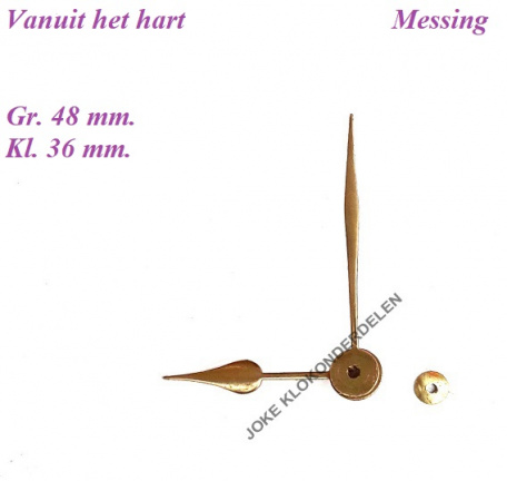 === Wijzers Franse pendule = oud === 38511