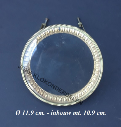 Franse pendule deur = gesl vlak glas = 38570