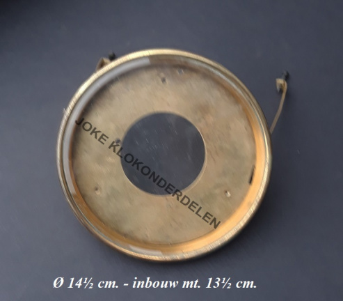 Franse pendule deur = gesl-vlak glas = 38602