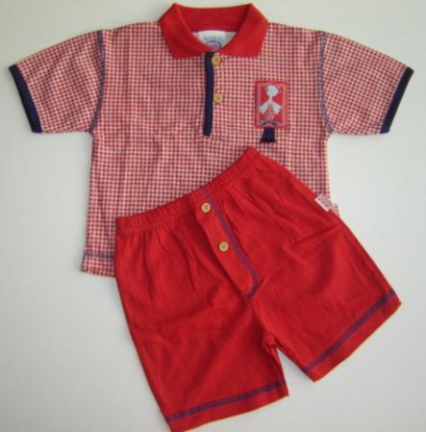 Nieuw Jongens Zomerpakje maat 62 Rood - nr. 1