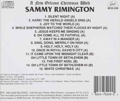 LP A New Orleans Christmas with Sammy Rimmington - nr. 1