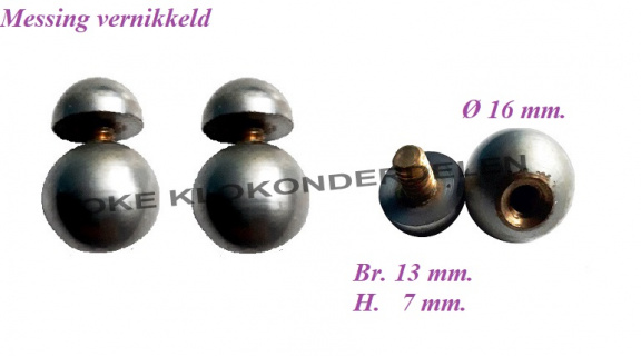 3 Klokstel pootjes / Ornamentjes / Tolletjes = 38690