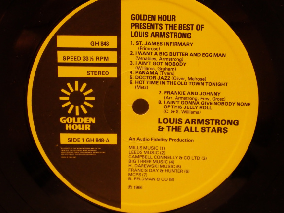 LP - The Best of Louis Armstrong - jazz. - Afbeelding 3