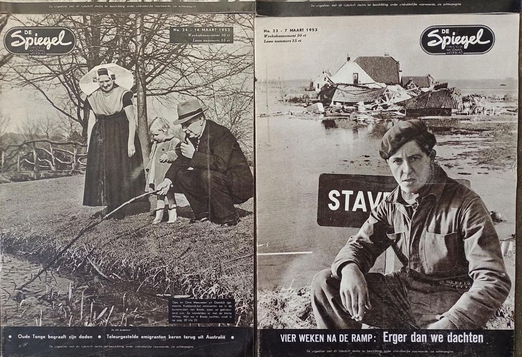 7 tijdschriften over de watersnoodramp 1953