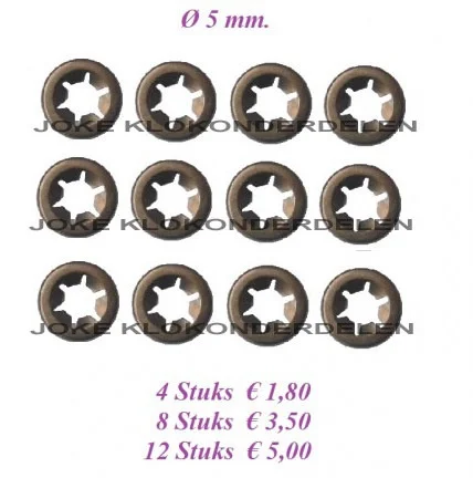 === Borgring = 5 mm. = nieuw === 31269