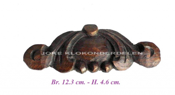 === Klokkast ornament = hout = oud === 38766