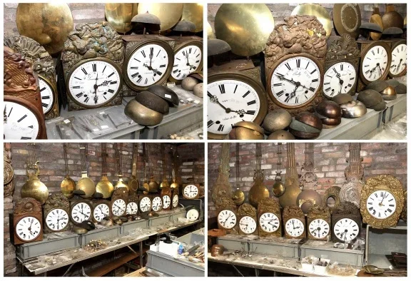 Joke Klokonderdelen=Antik Uhrenteile=Antique Clocks and component - Afbeelding 5