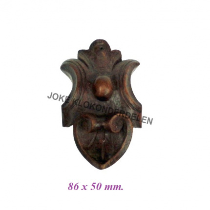 === Klokkast ornament = hout = oud =38814