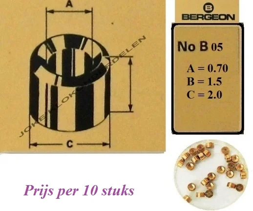= Bergeon bouchons = B 05 = Brons = 31820