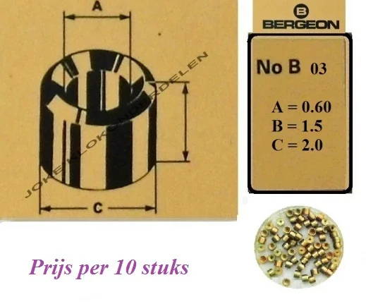 Bergeon bouchons = B 03 = Brons = 31843