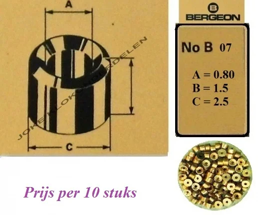 = Bergeon bouchons = B 07 = Brons 31844