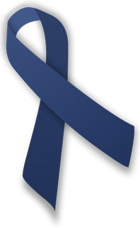 blue ribbon speldje emaille pin broche button donkerblauw lintje ME/CVS AWARENESS ribbon - Afbeelding 4