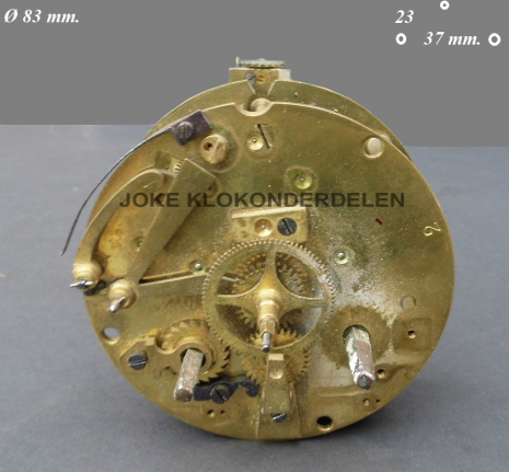 === Pendule uurwerk voor onderdelen = oud === 38858