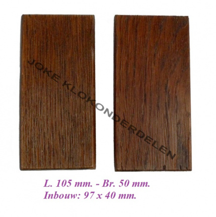 === Klokkast zijpanelen = regulateur = oud = 38878