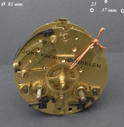 === Frans pendule uurwerk = oud === 38874