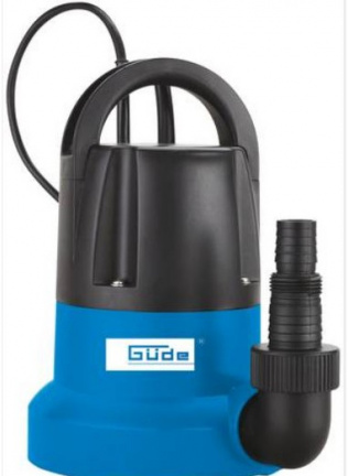Laag aanzuigende dompelpomp 7000 l/U zuig tot 1 cm waterdiepte