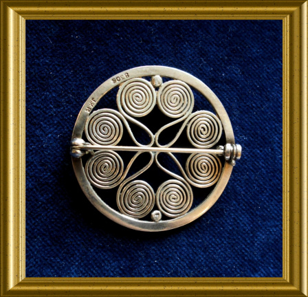 Mooie vintage Deense broche : Julius A.L. klagenborg - Afbeelding 2