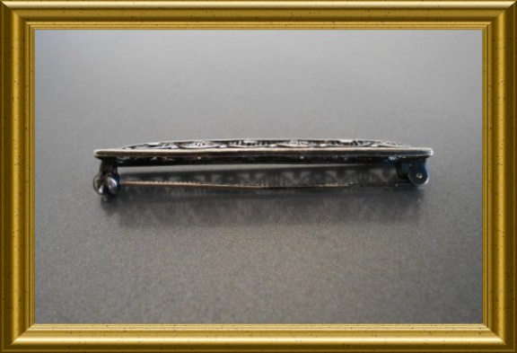 Antieke zilveren (800) broche - Afbeelding 4