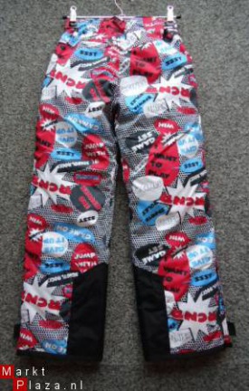 Nieuwe !! Ski broek allover geprint maat 116 - Afbeelding 2