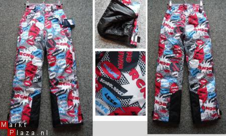 Nieuwe !! Ski broek allover geprint maat 116 - Afbeelding 5