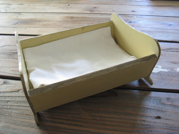 Voor in het poppenhuis...een antiek frans bed...Jaren 30/40! - Afbeelding 3
