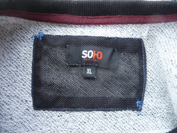 Soho grijs gemeleerde dunne trui maat XL. - Afbeelding 4