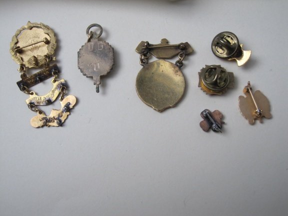Lotje emaille medailles en broches 7 stuks - Afbeelding 5