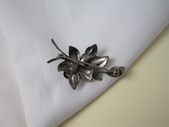 Zilveren broche Theodor Klotz roosjes 4.32.8 cm - Afbeelding 4