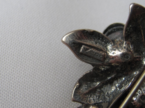 Zilveren broche Theodor Klotz roosjes 4.32.8 cm - Afbeelding 6