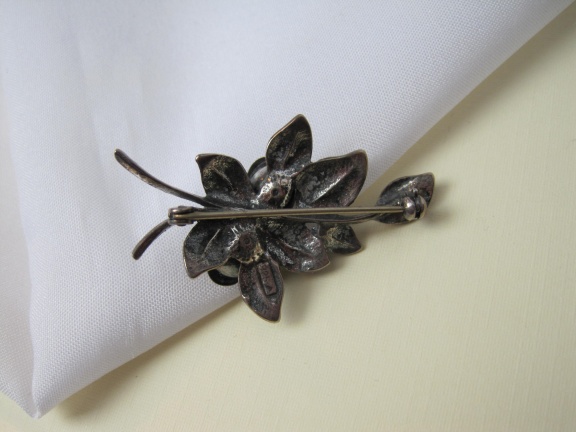Zilveren broche Theodor Klotz roosjes 4.32.8 cm - Afbeelding 7