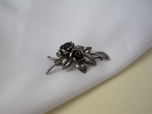 Zilveren broche Theodor Klotz roosjes 4.32.8 cm - Afbeelding 8