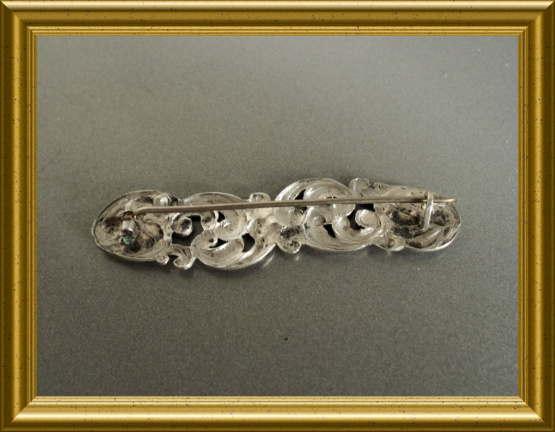 Antieke zilveren broche - Afbeelding 2