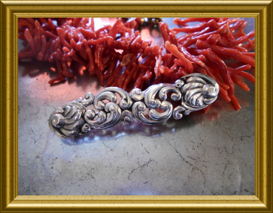 Antieke zilveren broche - Afbeelding 3