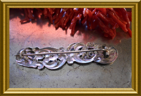 Antieke zilveren broche - Afbeelding 4
