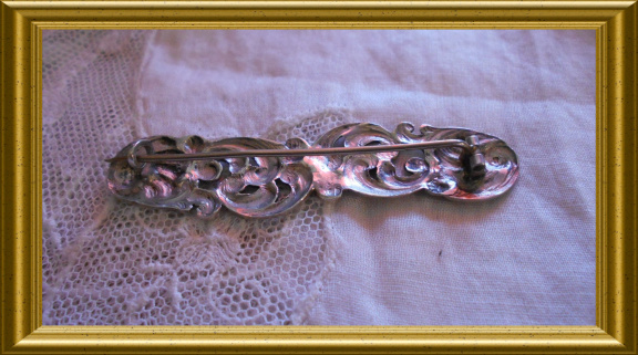 Antieke zilveren broche - Afbeelding 7