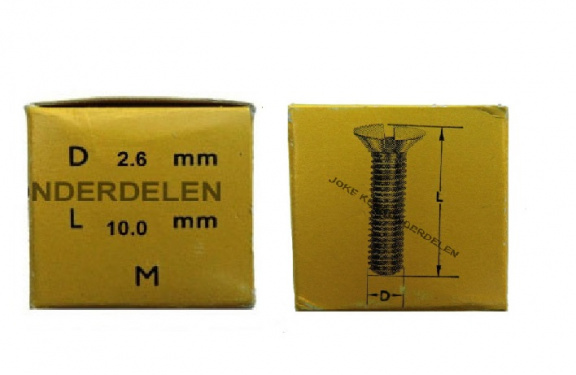 === Schroef messing = 2.6 = nieuw === 39014 - Afbeelding 2
