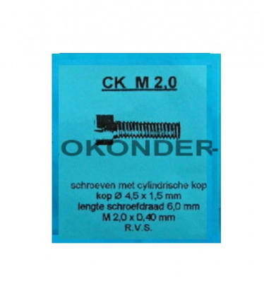 === Schroef staal = 2.0 = nieuw === 39012 - Afbeelding 2