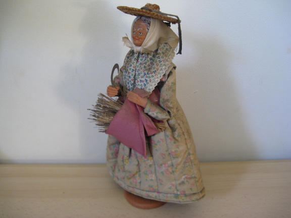 Originele oude Santons de Provence, gesigneerd S. Jouglas - Afbeelding 3