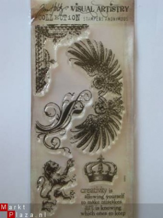 Tim Holtz clear stamp regal flourish