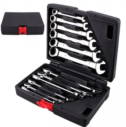 12 del. Ratelsleutel-set 8 19 mm 8,9,10,11.12,13,14,15,16,17,18,19mm