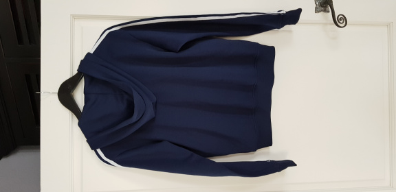 Adidas donker blauw vest maat S/176 - Afbeelding 3