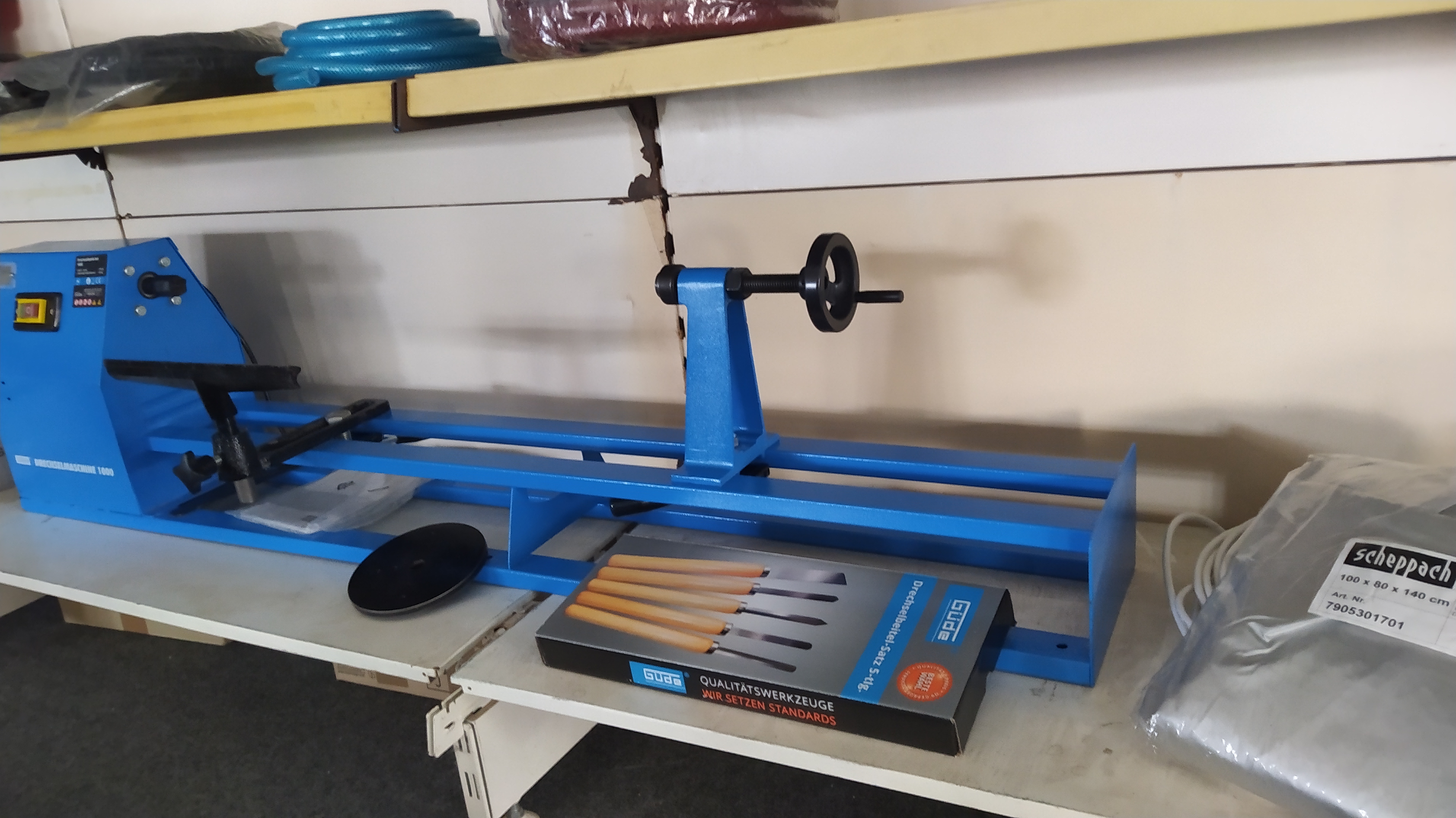 Nieuwe houtdraaibank 220 V 350 W 1000 mm met toebehoren en g