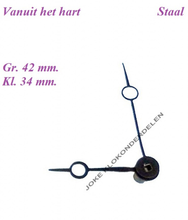 == Wijzers Franse pendule = oud === 39276