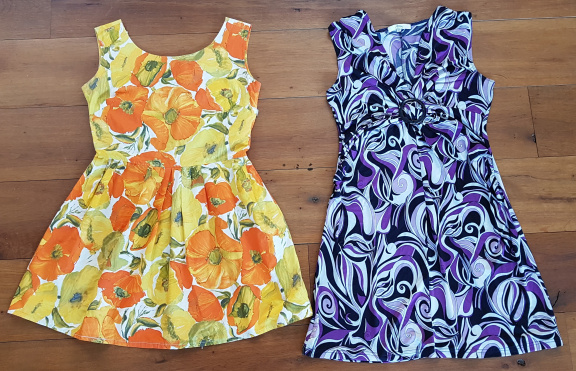 Vintage Zomerjurkjes Maat 38 & Maat 42 Retro - nr. 1