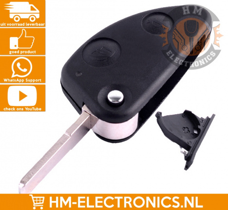 Alfa Romeo 145 146 147 sleutel klapsleutel behuizing +LOGO - nr. 1