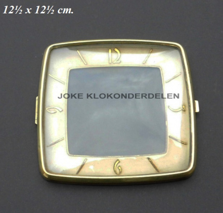 Pendule deur / wijzerplaat = bol glas = 36117