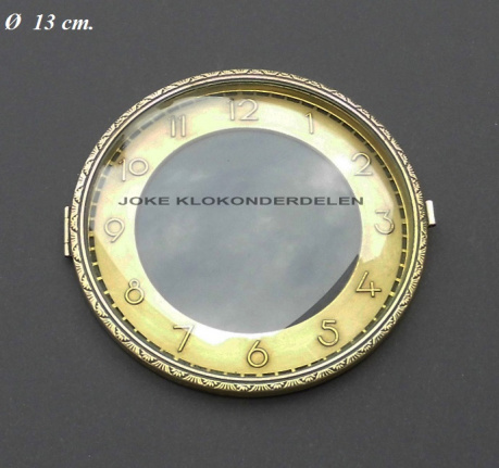 Pendule deur / wijzerplaat = bol glas = 36118