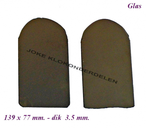 = Zij glas = staartklok ( geen oude) = 39509 - nr. 1