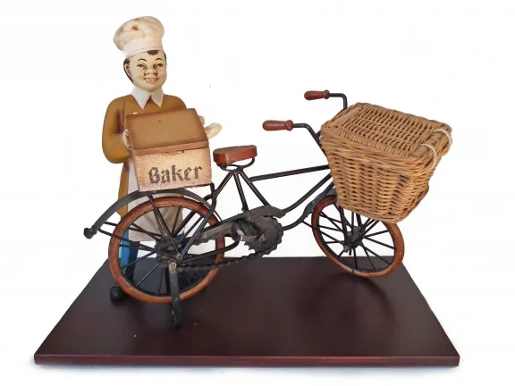 Bakker met fiets