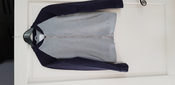 Mango blauw grijs vest maat 164 13/14 jaar - nr. 1
